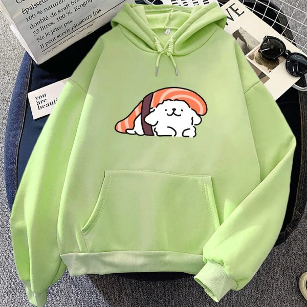 Nigiri Sushi Luckie the Dog Unisex Hoodie