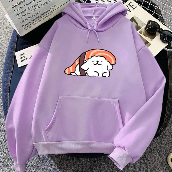 Nigiri Sushi Luckie the Dog Unisex Hoodie
