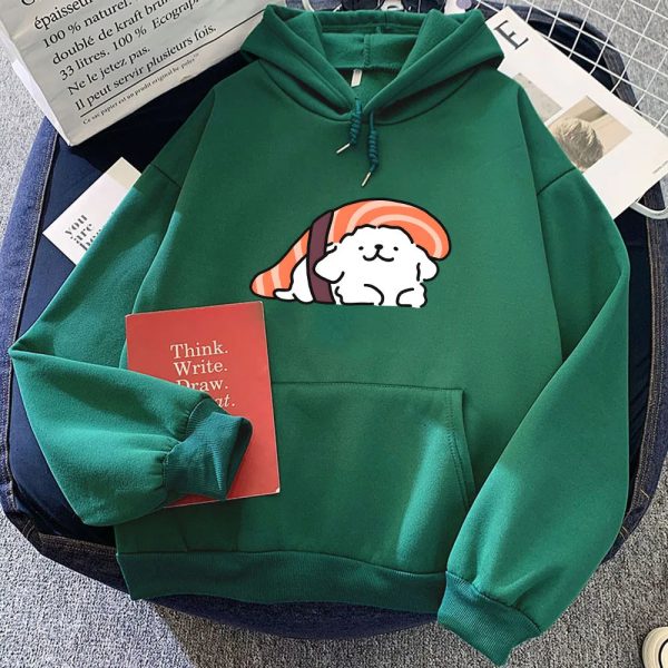 Nigiri Sushi Luckie the Dog Unisex Hoodie