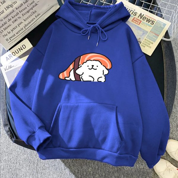 Nigiri Sushi Luckie the Dog Unisex Hoodie