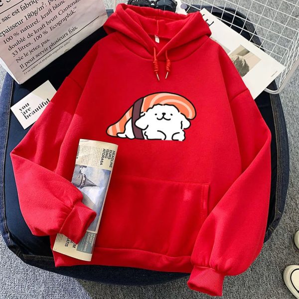 Nigiri Sushi Luckie the Dog Unisex Hoodie