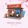 Nippombashi Dori Street Japanese Restaurants Building Sets