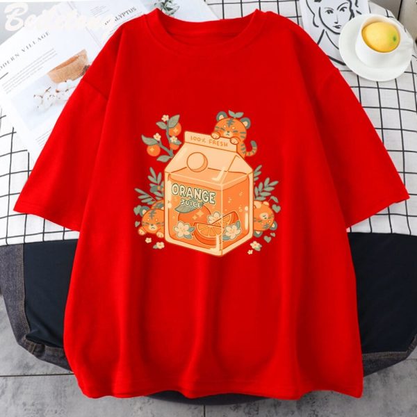Orange Juice Kawaii Unisex Tee