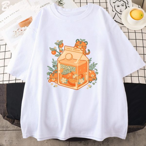 Orange Juice Kawaii Unisex Tee