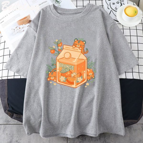 Orange Juice Kawaii Unisex Tee