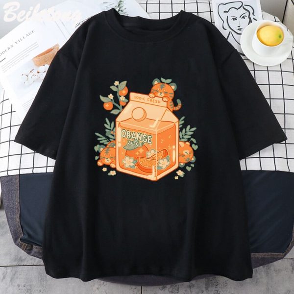 Orange Juice Kawaii Unisex Tee