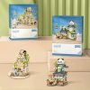 Panda and Brown Bear Tea Cafes Micro Building Set Collection Panda and Brown Bear Tea Cafes Micro Building Set Collection
