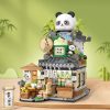 Panda and Brown Bear Tea Cafes Micro Building Set Collection Panda and Brown Bear Tea Cafes Micro Building Set Collection
