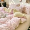 Pastel Checked Plaid Bedding Set Collection without Bed Sheet