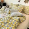 Pastel Large Checked Bedding Set Collection without Bed Sheet