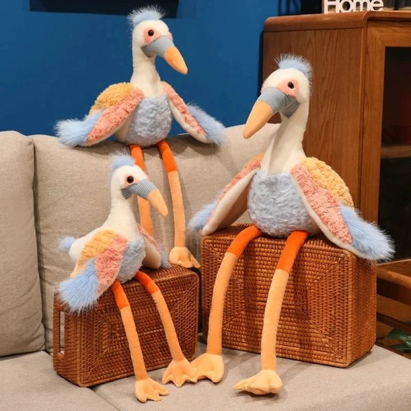 Peaches the Fluffy Crane Plush