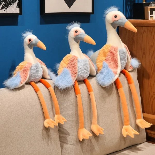 Peaches the Fluffy Crane Plush