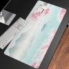 Pink Sakura Japanese Shrine Mountains Large Mouse Pad Collection
