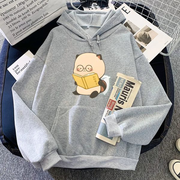 Raccoon Reading Book Unisex Hoodie