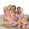 Rainbow Parents & Kids Combo Oversized Blanket Hoodies