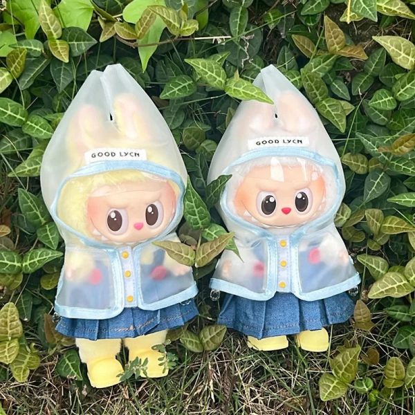 Rainy Day Raincoat and Wellies Labubu Outfit