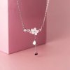 Romantic Sakura Cherry Blossoms Flower Necklace