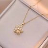 Rotatable Sakura Flower Pendant Necklace Rotatable Sakura Flower Pendant Necklace