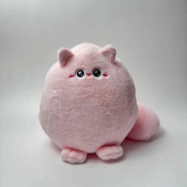 Round Chubby Cat Angel Plush