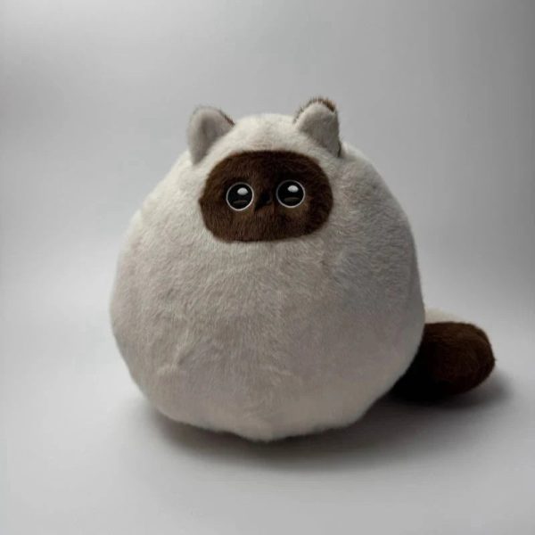 Round Chubby Cat Angel Plush