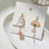 Sakura Cat & Fan Drop Earrings
