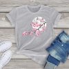 Sakura Cherry Blossom Full Moon Cotton Tee