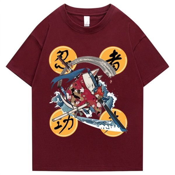 Samurai Cat Water Breathing Form Unisex Tee