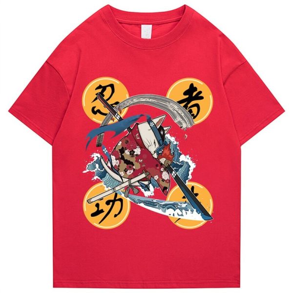 Samurai Cat Water Breathing Form Unisex Tee