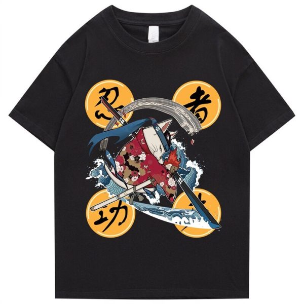 Samurai Cat Water Breathing Form Unisex Tee