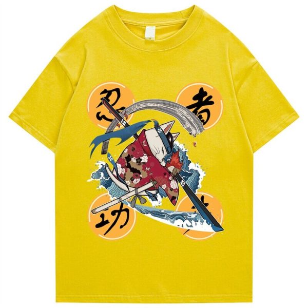 Samurai Cat Water Breathing Form Unisex Tee