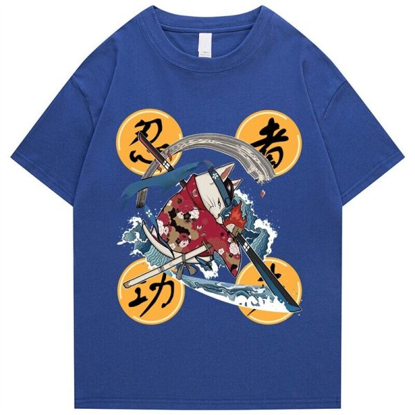 Samurai Cat Water Breathing Form Unisex Tee