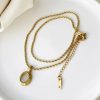 Selene Oval Pendant Necklace