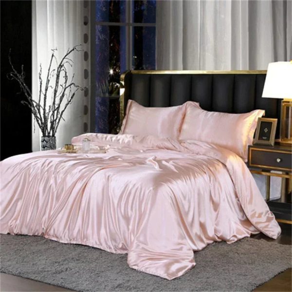 Shades of Pink Mulberry Silk Bedding Set