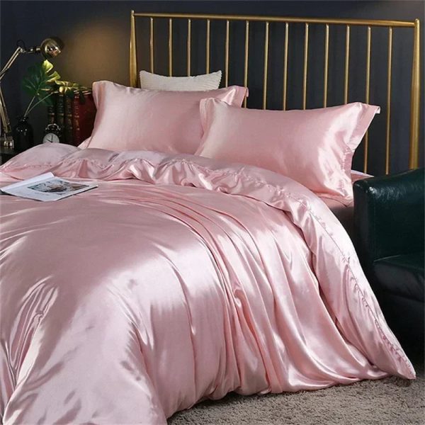 Shades of Pink Mulberry Silk Bedding Set