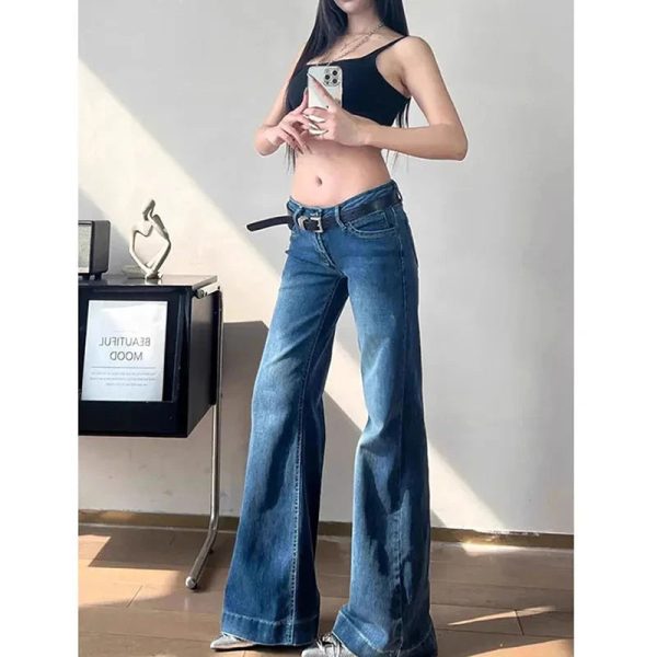 Skyline Low Rise Flare Women's Blue Jeans