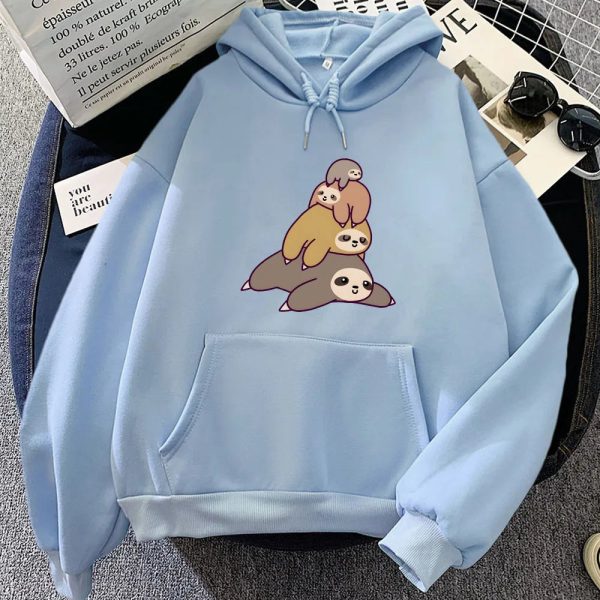 Sleepy Sloth Family Unisex Hoodie
