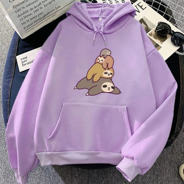 Sleepy Sloth Family Unisex Hoodie