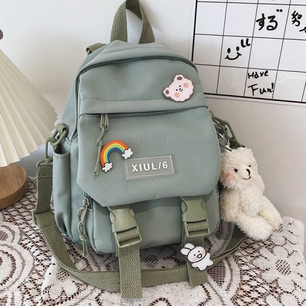 Small Cute Bear Friend Backpack & Sidebag