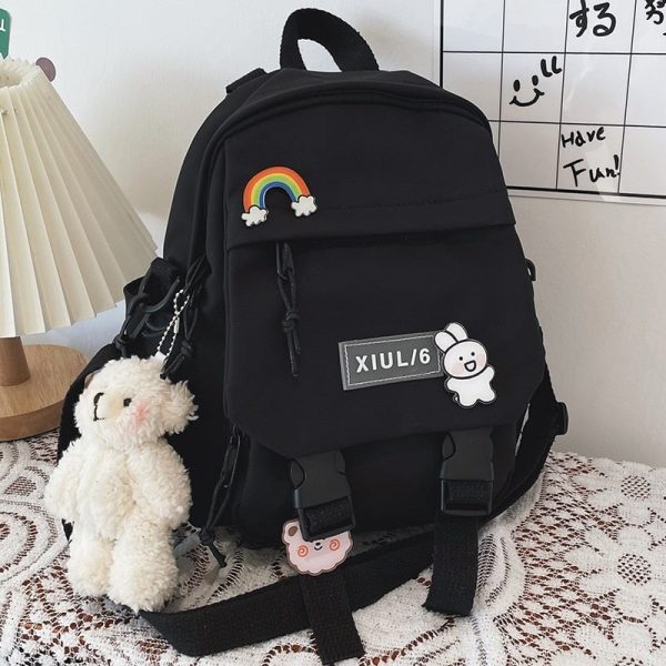 Small Cute Bear Friend Backpack & Sidebag