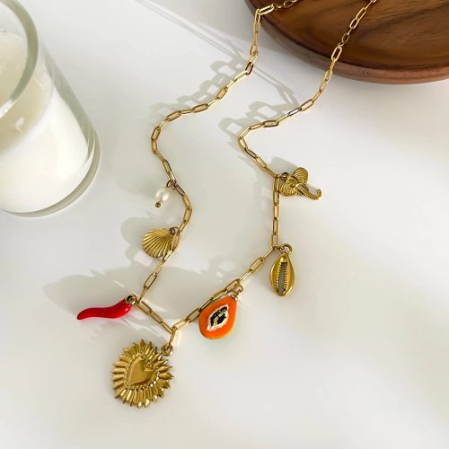 Soleil Beach Spice Charm Necklace
