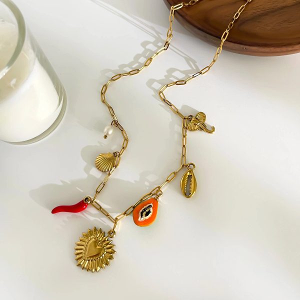 Soleil Beach Spice Charm Necklace Soleil Beach Spice Charm Necklace