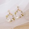 Spring Wreath Flower Earrings