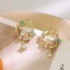 Spring Wreath Flower Earrings