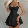 Strappy Mini Corset Coquette Party Dress