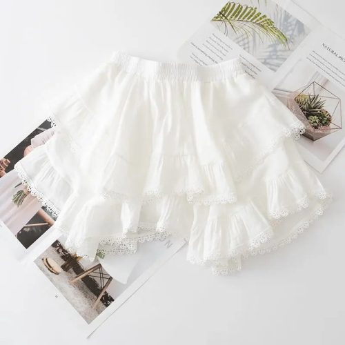 Summer Irregular Ruffle Mini Skirt