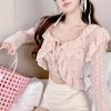 Sweet Summer Ruffle Blouse Cardigan
