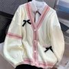 Sweetheart Bow Knit Cardigan