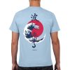 The Great Wave Blood Moon Sun Tato Tee
