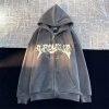 Thick Oversized 'Trouble' Y2K Streetwear Hoodie