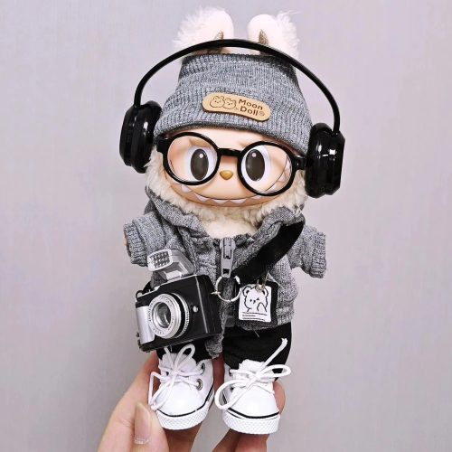 Trendy Streetwear Kid Black Labubu Outfit